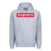 Heather Grey SOUPREME Premium Hoodie - artisFamous