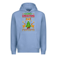 Colony Blue merry christmas Premium Hoodie - artisFamous