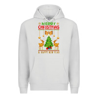 Dove Grey merry christmas Premium Hoodie - artisFamous