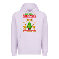 Lilac merry christmas Premium Hoodie - artisFamous