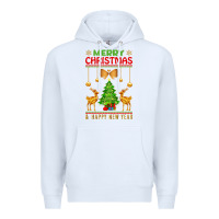 White merry christmas Premium Hoodie - artisFamous