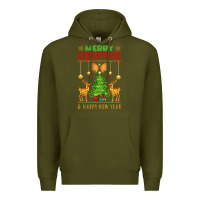 Army Green merry christmas Premium Hoodie - artisFamous