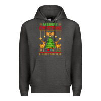 Charcoal Heather merry christmas Premium Hoodie - artisFamous
