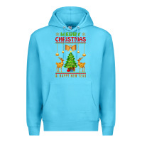 Ocean Blue merry christmas Premium Hoodie - artisFamous