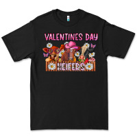 Black valentines day heifers Premium Tee - CowhideDigitalArt
