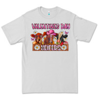 Dove Grey valentines day heifers Premium Tee - CowhideDigitalArt