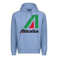 Colony Blue alitalia Premium Hoodie - artisFamous