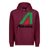 Burgundy alitalia Premium Hoodie - artisFamous