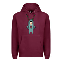 Burgundy plankton Premium Hoodie - artisFamous