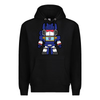 Black soundwave transformers chibi Premium Hoodie - artisFamous