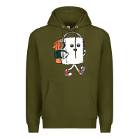 Army Green sushi cool Premium Hoodie - artisFamous