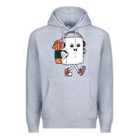 Heather Grey sushi cool Premium Hoodie - artisFamous