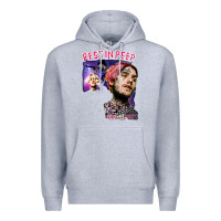 Heather Grey lil peep Premium Hoodie - artisFamous