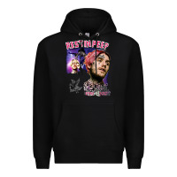 Black lil peep Premium Hoodie - artisFamous