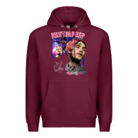 Burgundy lil peep Premium Hoodie - artisFamous