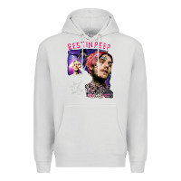 Dove Grey lil peep Premium Hoodie - artisFamous