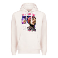 Pale Pink lil peep Premium Hoodie - artisFamous