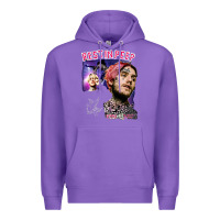 Purple lil peep Premium Hoodie - artisFamous