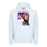 White lil peep Premium Hoodie - artisFamous