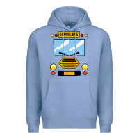 Colony Blue school bus costume cool halloween Premium Hoodie - artisFamous