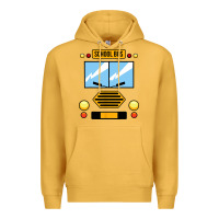 Mustard school bus costume cool halloween Premium Hoodie - artisFamous