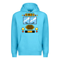 Ocean Blue school bus costume cool halloween Premium Hoodie - artisFamous
