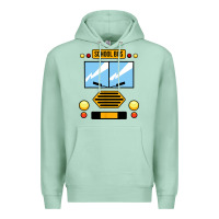 Seafoam school bus costume cool halloween Premium Hoodie - artisFamous
