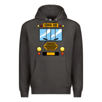 Smoke school bus costume cool halloween Premium Hoodie - artisFamous