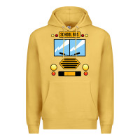 Antique Gold school bus costume cool halloween Premium Hoodie - artisFamous