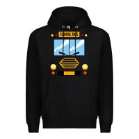 Black school bus costume cool halloween Premium Hoodie - artisFamous
