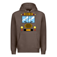 Coffee school bus costume cool halloween Premium Hoodie - artisFamous