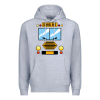 Heather Grey school bus costume cool halloween Premium Hoodie - artisFamous