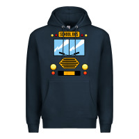 Navy school bus costume cool halloween Premium Hoodie - artisFamous