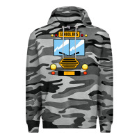 Slate Camo school bus costume cool halloween Premium Hoodie - artisFamous