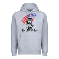 Heather Grey les deplorables Premium Hoodie - artisFamous