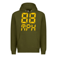 Army Green 88mph funny Premium Hoodie - artisFamous