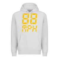 Dove Grey 88mph funny Premium Hoodie - artisFamous