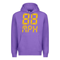 Purple 88mph funny Premium Hoodie - artisFamous