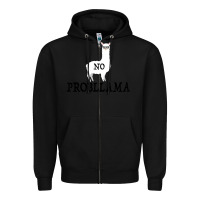 Black No Problama Zipper Hoodie - Bettercallsaul