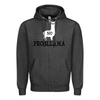 Charcoal Heather No Problama Zipper Hoodie - Bettercallsaul