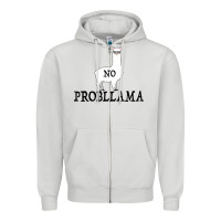 Dove Grey No Problama Zipper Hoodie - Bettercallsaul