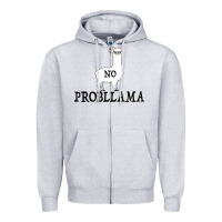 Heather Grey No Problama Zipper Hoodie - Bettercallsaul