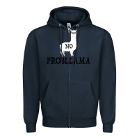 Navy No Problama Zipper Hoodie - Bettercallsaul
