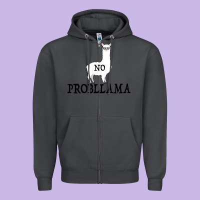 No Problama Zipper Hoodie Designed By Bettercallsaul