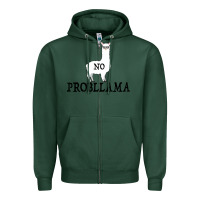 Sports Green No Problama Zipper Hoodie - Bettercallsaul