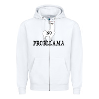 White No Problama Zipper Hoodie - Bettercallsaul