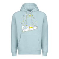 Blue Mist cat dj Premium Hoodie - artisFamous