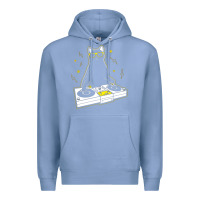 Colony Blue cat dj Premium Hoodie - artisFamous