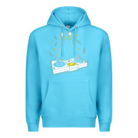 Ocean Blue cat dj Premium Hoodie - artisFamous