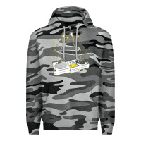Slate Camo cat dj Premium Hoodie - artisFamous